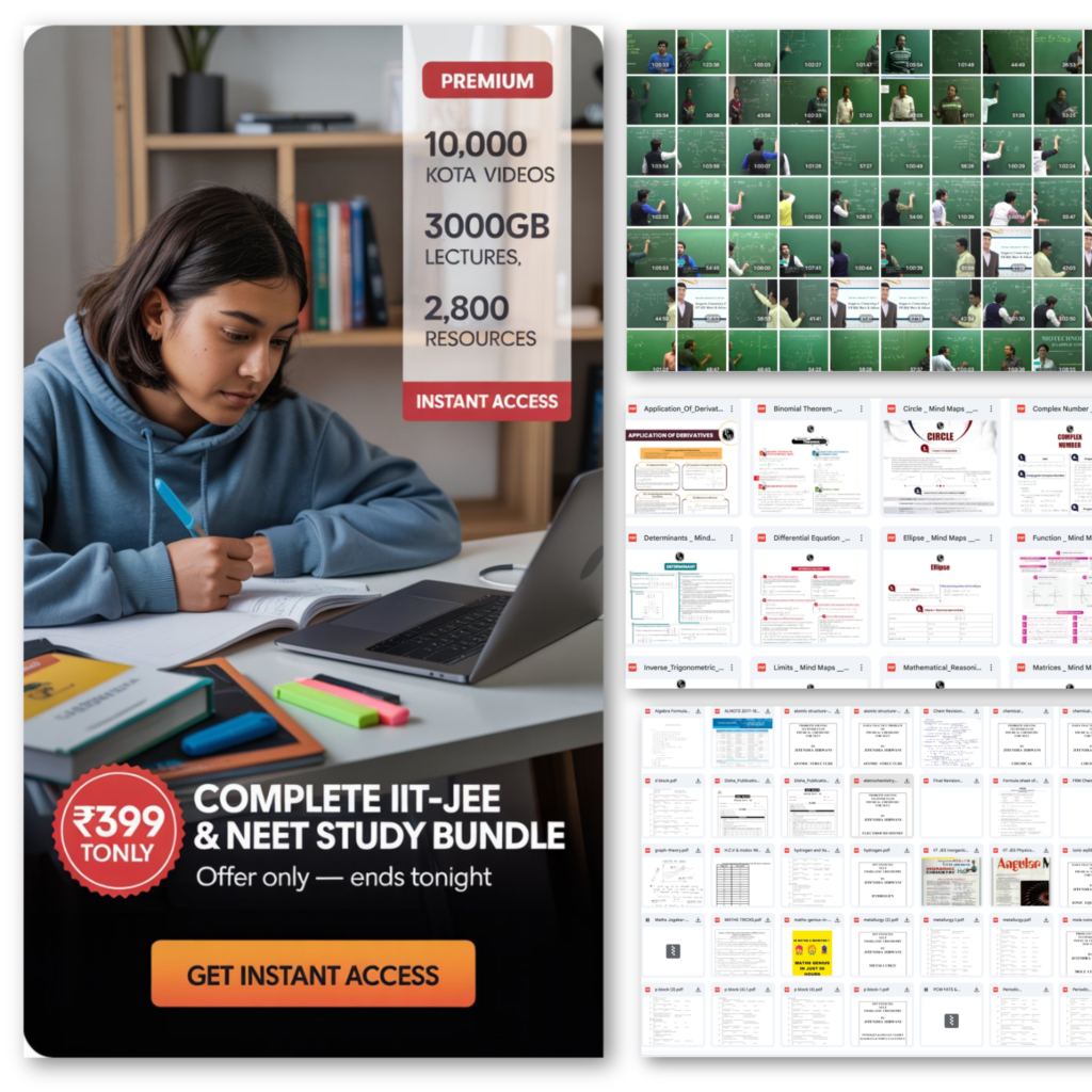 Iit Student Study Routine IIT JEE & NEET Exam Study Bundle - Maximize Your Growth
